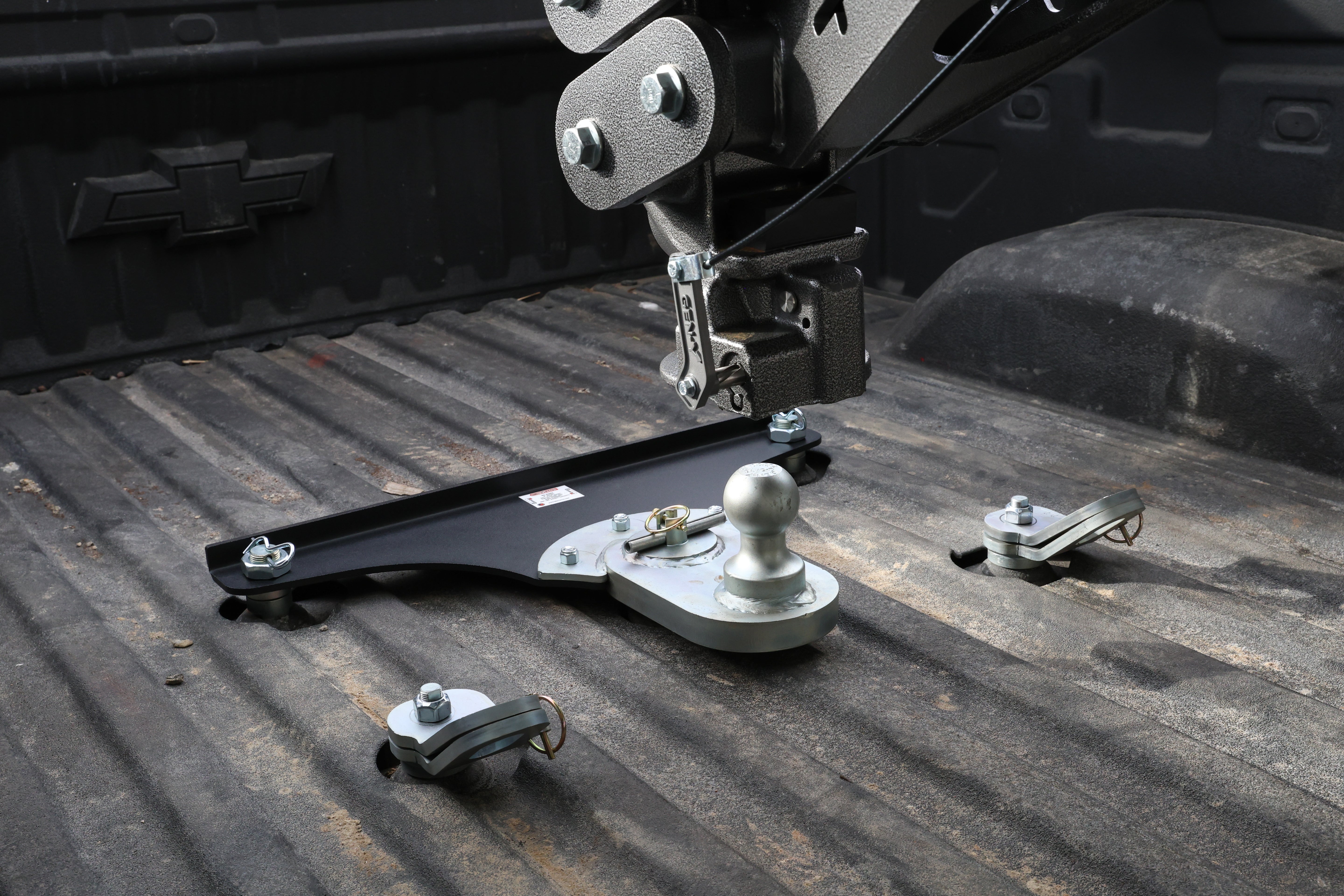 GEN-Y Hitch GoosePuck Offset Ball Mount – 5 Inch Drop, 25,000 Lb Gross Towing Capacity