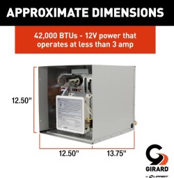 Gerard 2GWHAM Tankless RV Water Heater - On-Demand Hot Water System, 42,000 BTU, Efficient, Easy installation