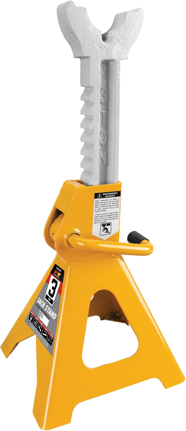 Performance Tool W41022 3 Ton (6,000 lbs.) Capacity Heavy Duty Jack Stand Set