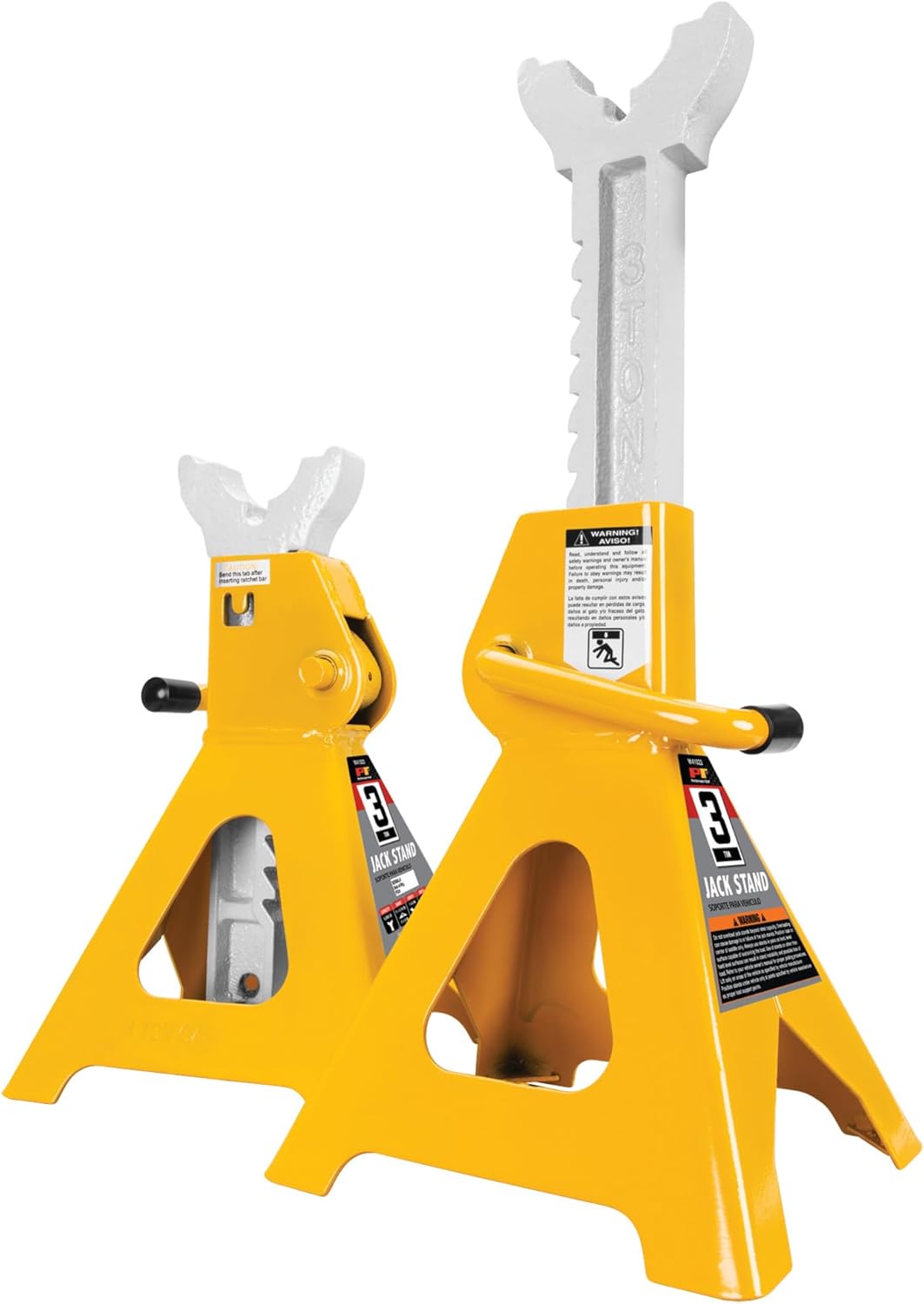 Performance Tool W41022 3 Ton (6,000 lbs.) Capacity Heavy Duty Jack Stand Set