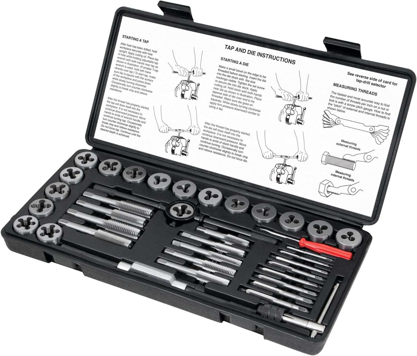 Performance Tool W4002DB 40-Piece Metric Tap and Die Set