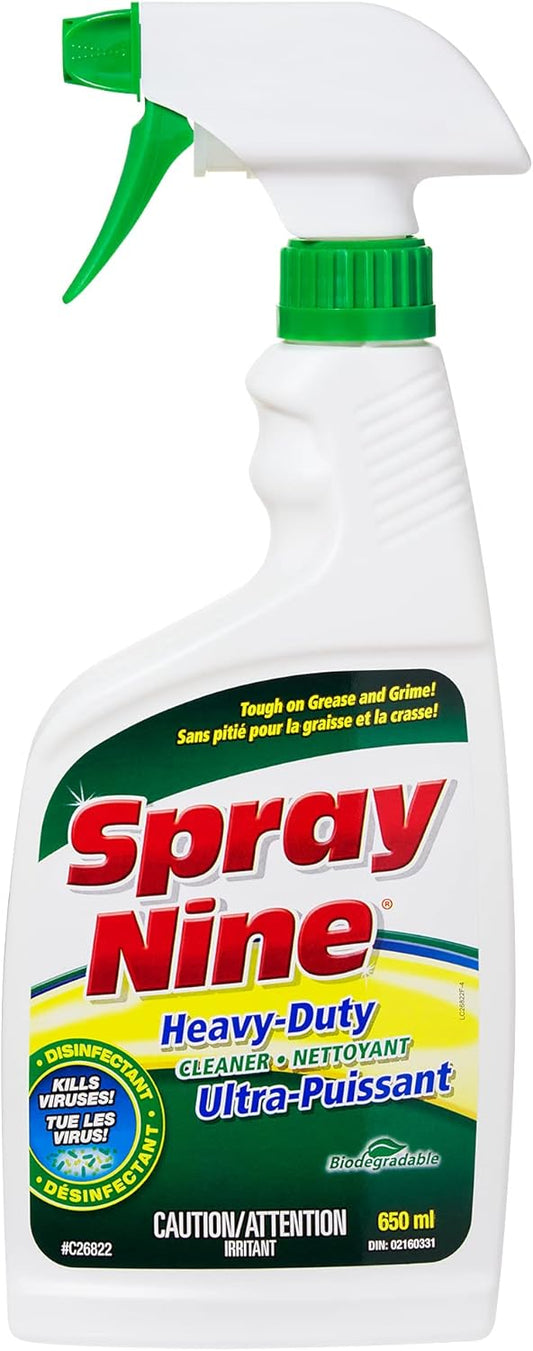Spray Nineยฎ Heavy-Duty Cleaner/Disinfectant, 650ml Bottle