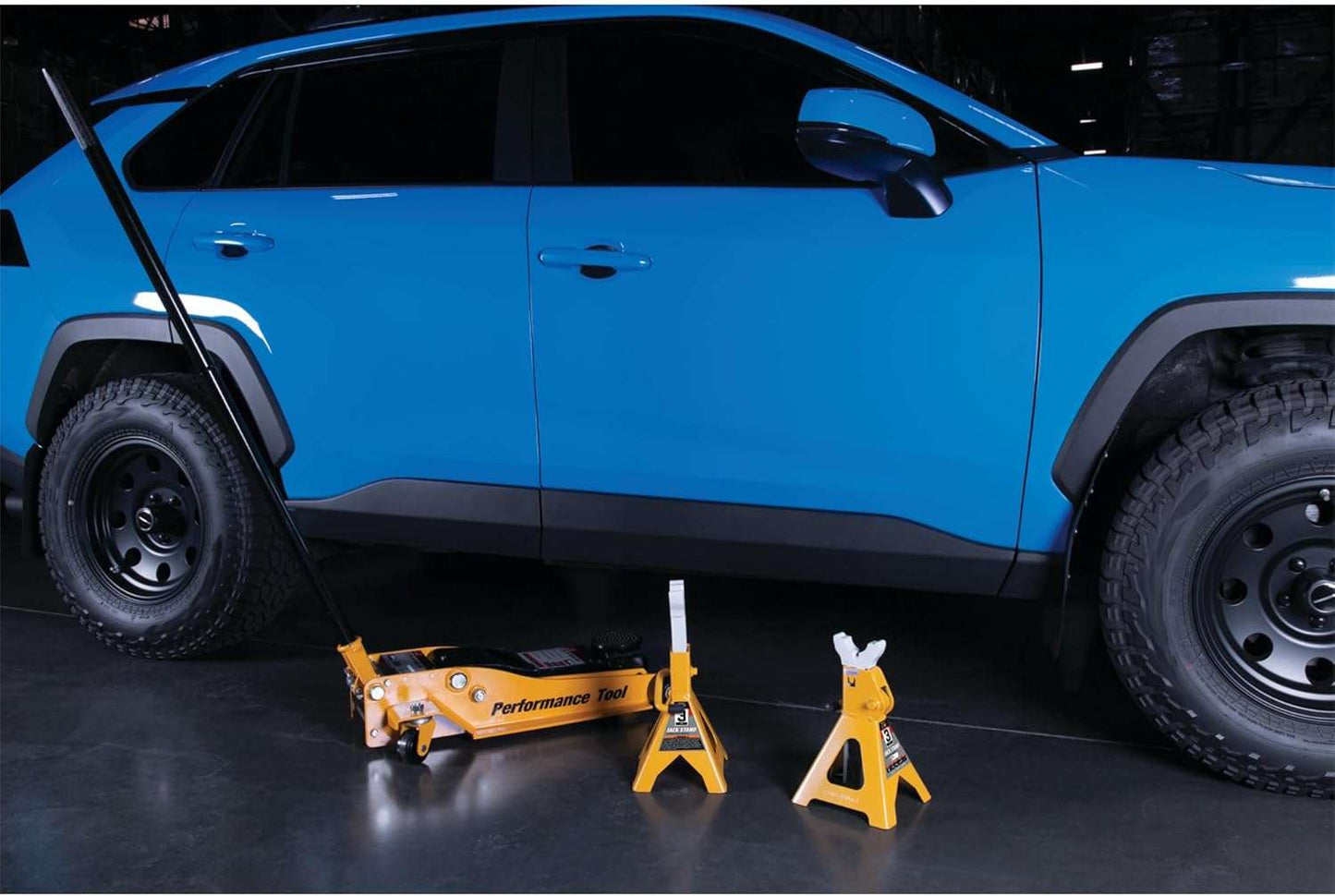 Performance Tool W41022 3 Ton (6,000 lbs.) Capacity Heavy Duty Jack Stand Set