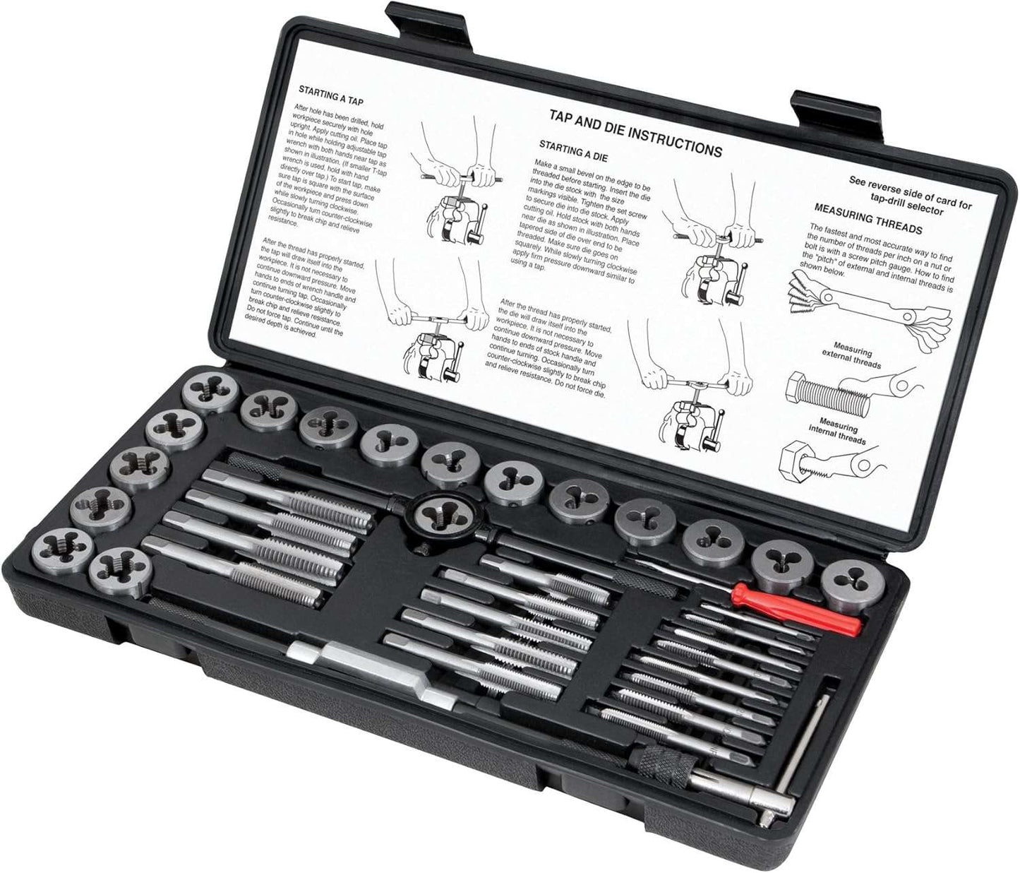 Performance Tool W4001DB 40-Piece SAE Tap and Die Set