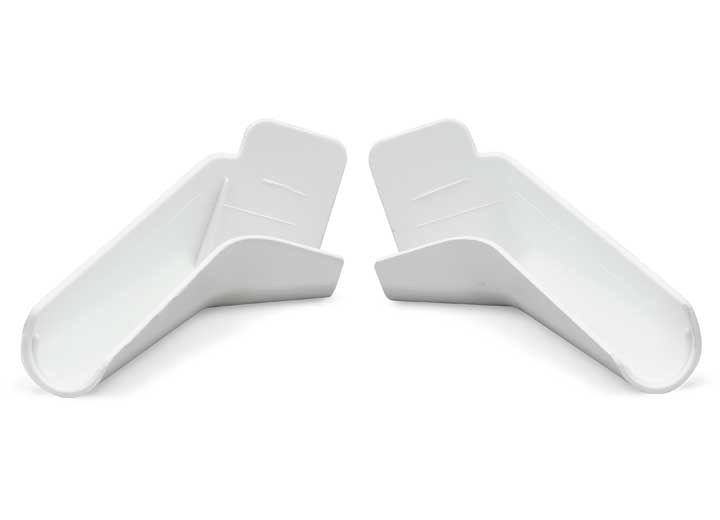 Long Flexible Rain Water Gutter Spout Fits 1-1/16 Inch Wide Rails 94172, Polar White