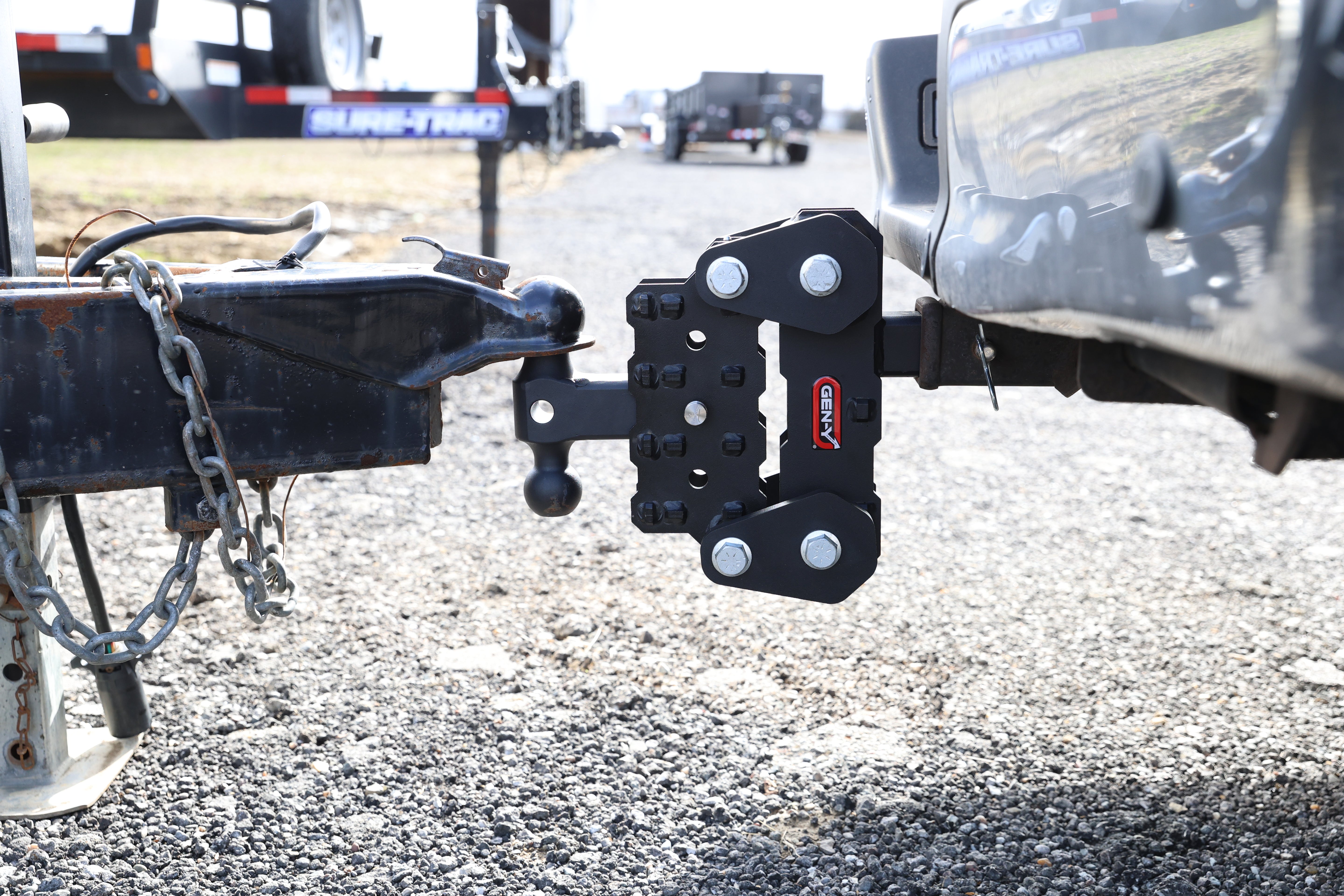 GEN-Y Hitch Phantom-XT Torsion-Flex Drop Hitch with Dual-Ball Mount – 10,000 lbs Capacity, 2.5-inch Rise, 4.25-inch Drop