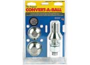 Convert-A-Ball 906B Stainless Steel Trailer Hitch Balls - 2 Inch & 2 5/16 Inch Sizes with 1 Inch Diameter Shank (Blister Pack)