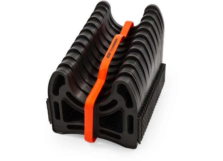 Camco 43051 Sidewinder; Holds 20 Foot Hose; Collapsible For Storage. Deep Cradles Eliminate Need for Support Straps Black Plastic With Handle