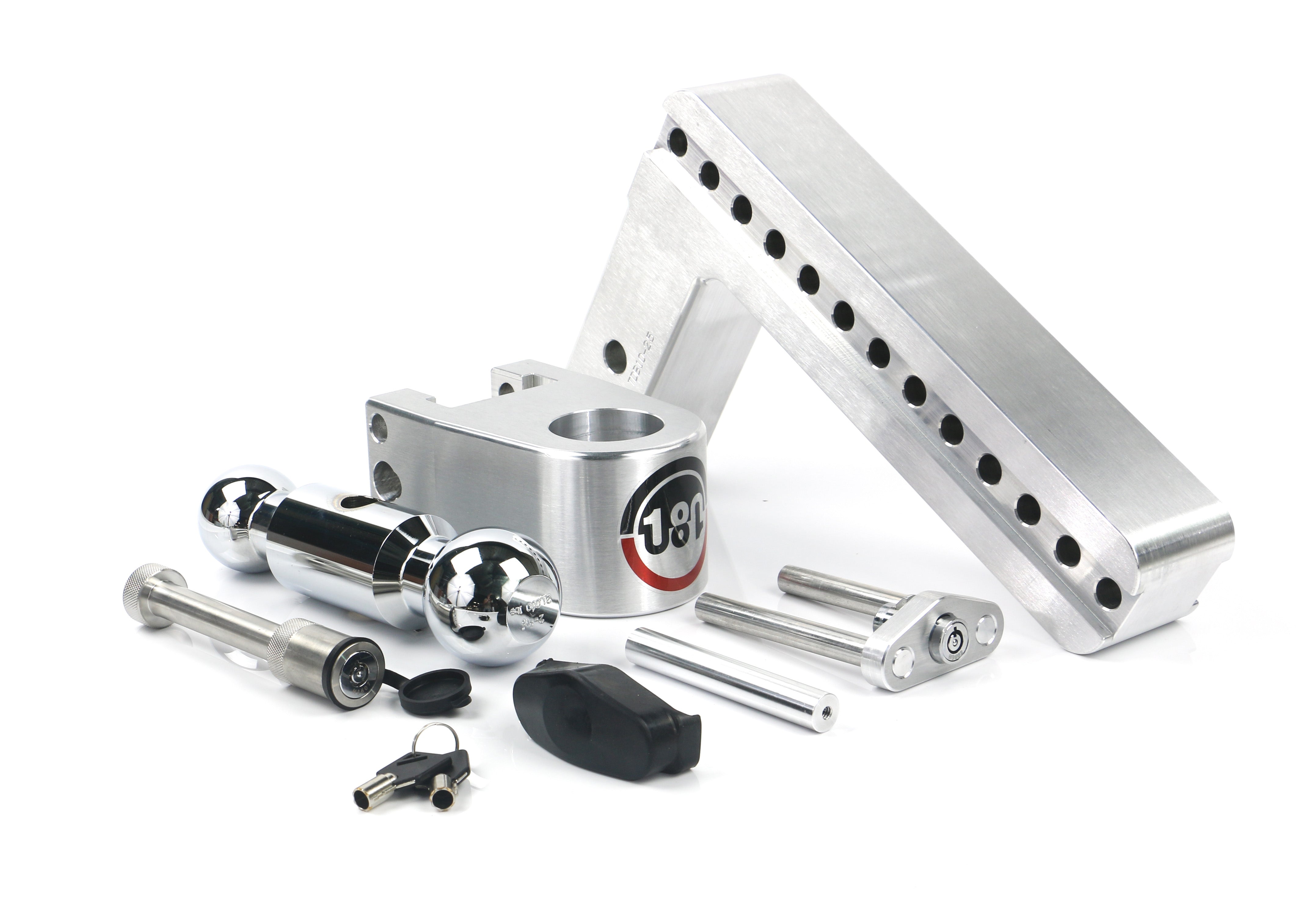 Weigh Safe 180 Hitch Chrome Ball 10-Inch Drop Hitch with 2.5-Inch Shank