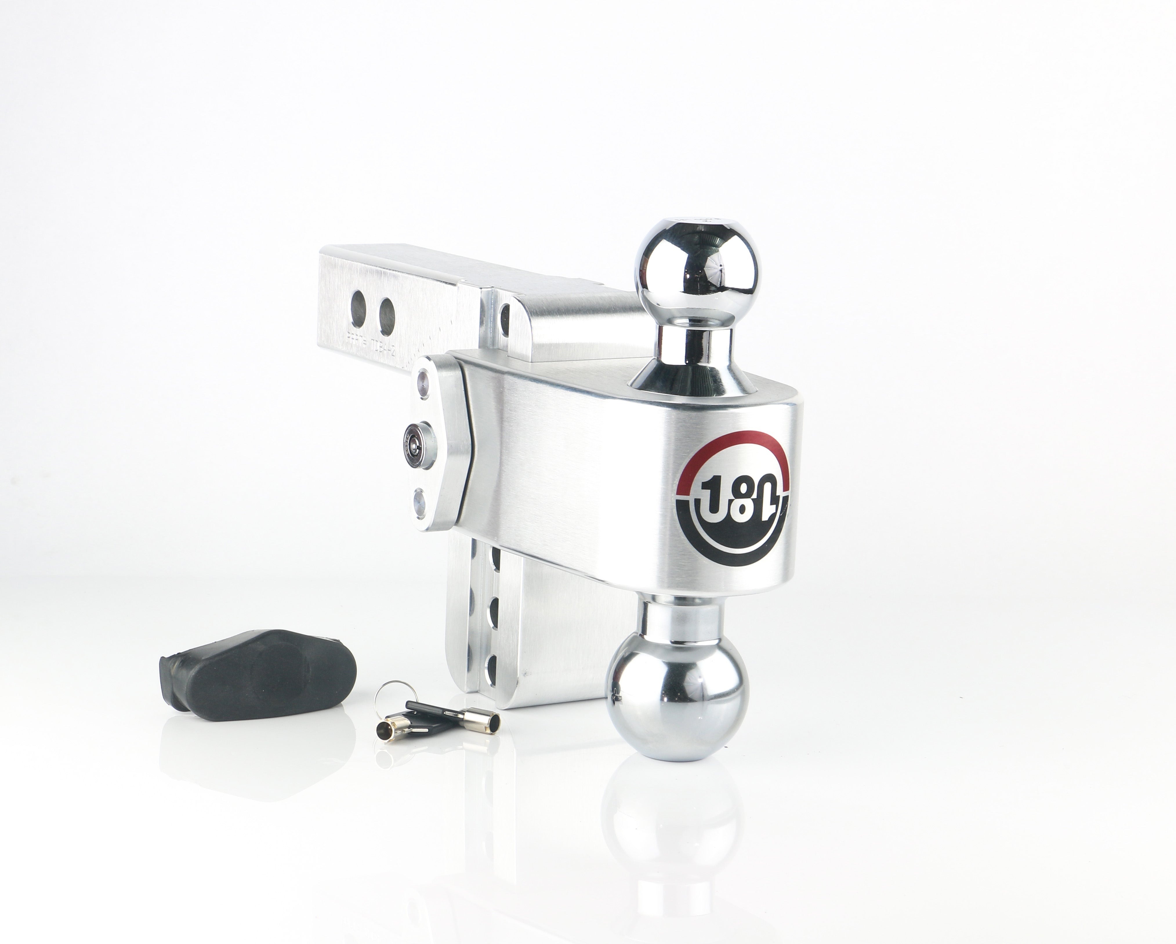 Weigh Safe 180 Hitch Chrome Ball 4-Inch Drop Hitch with 2-Inch Shank