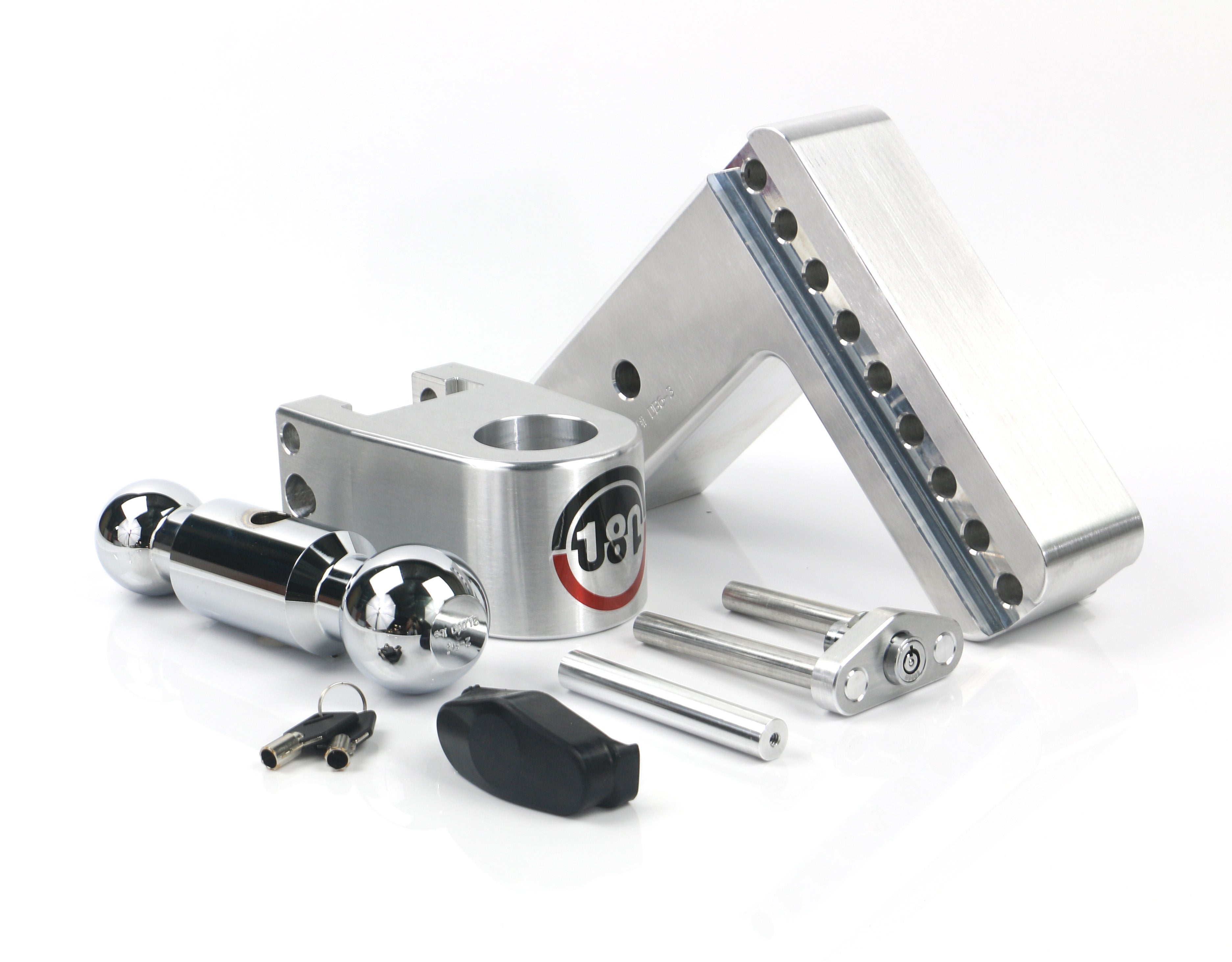 Weigh Safe 180 Hitch Chrome Ball 6" Drop Hitch with 3-Inch Shank