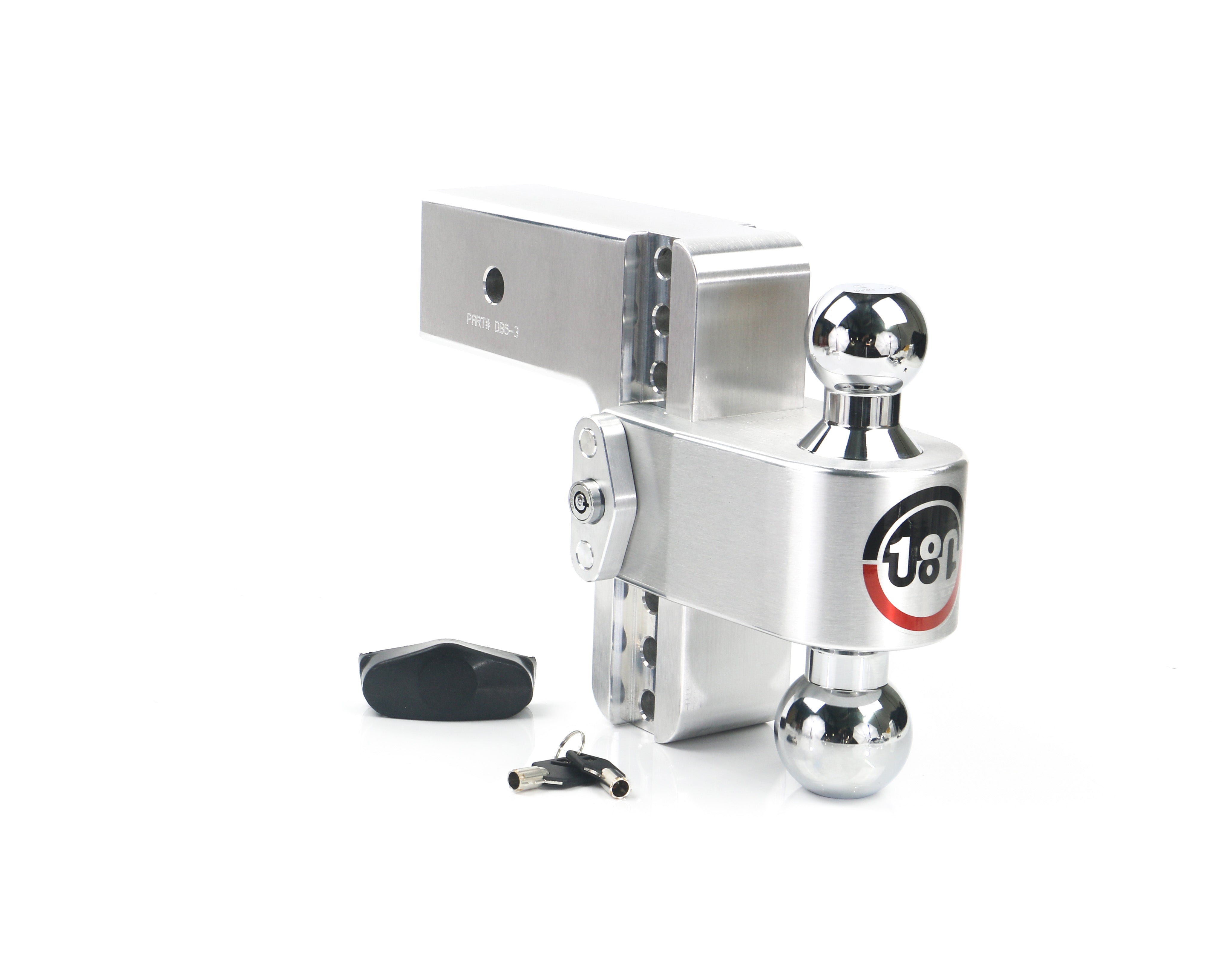 Weigh Safe 180 Hitch Chrome Ball 6" Drop Hitch with 3-Inch Shank