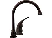 Dura Faucet DFTDF-NMK301-VB Designer Pedestal Goose Neck RV Kitchen Faucet in Venetian Bronze