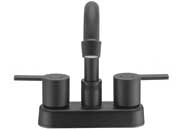 Dura Faucet DFTDF-PB155M-MB Modern Arc Spout Rv Bar Faucet in Matte Black