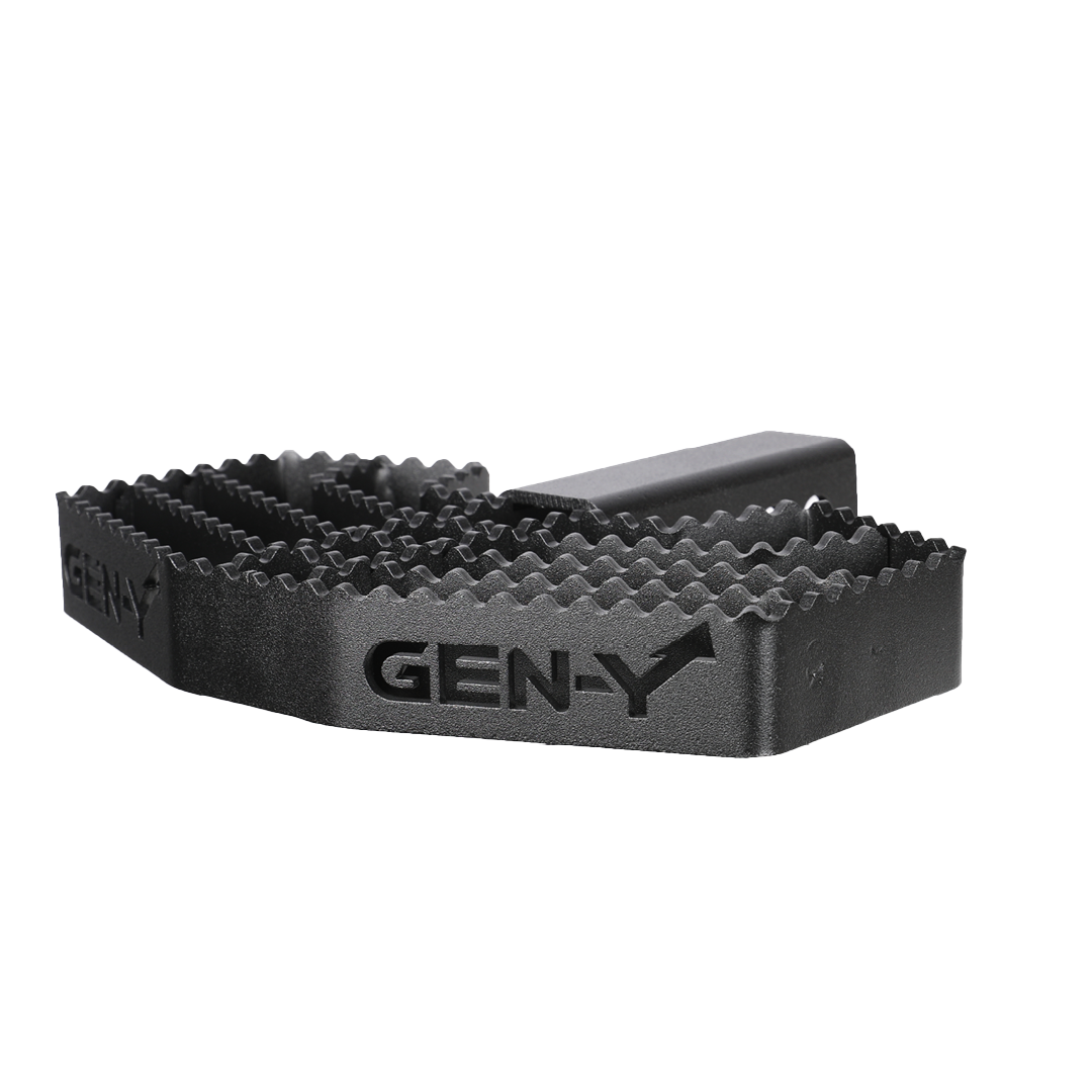 GEN-Y Hitch GH-030 Serrated Hitch Step - Black Steel Towing Accessory