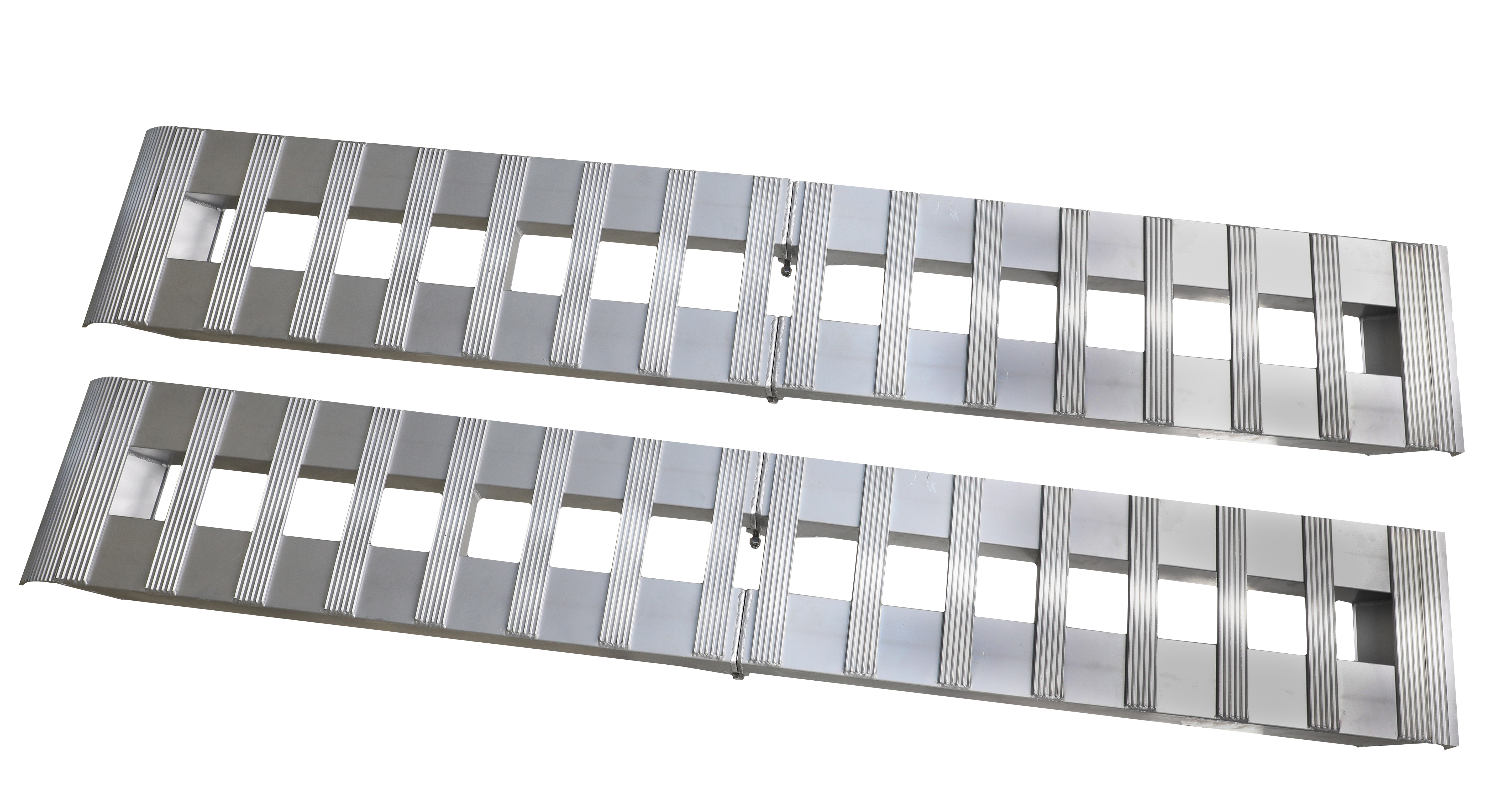 GEN-Y Hitch Aluminum Folding Ramp GH-102595 – 3,000 lb Capacity, Silver Aluminum Construction