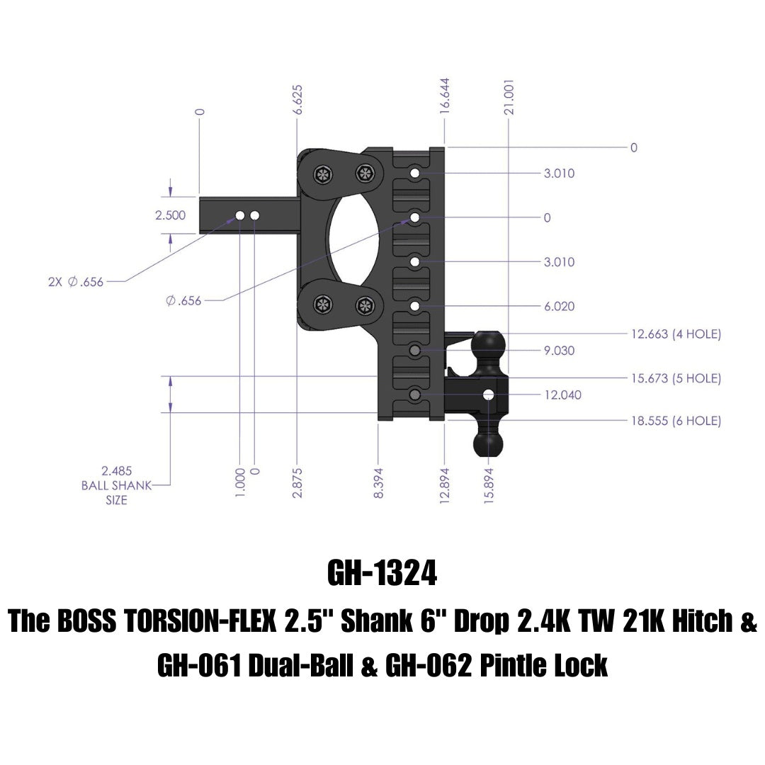 GEN-Y Hitch GH-1324 Drop Hitch for Heavy-Duty Towing – Adjustable Steel Towing Solution