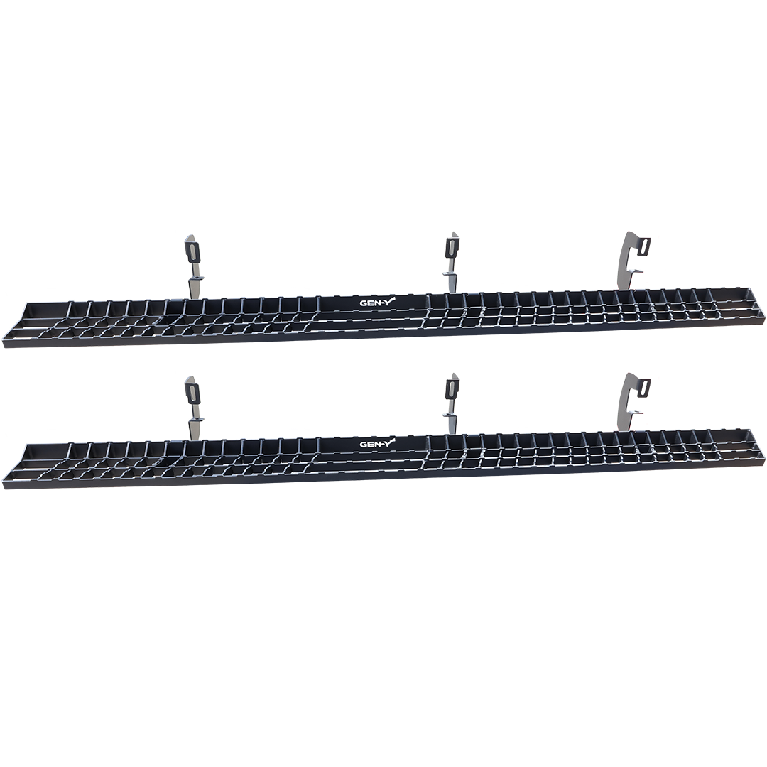 GEN-Y Hitch 84-Inch Steel Running Boards for Ram 1500 Crew Cab (2019-2024)