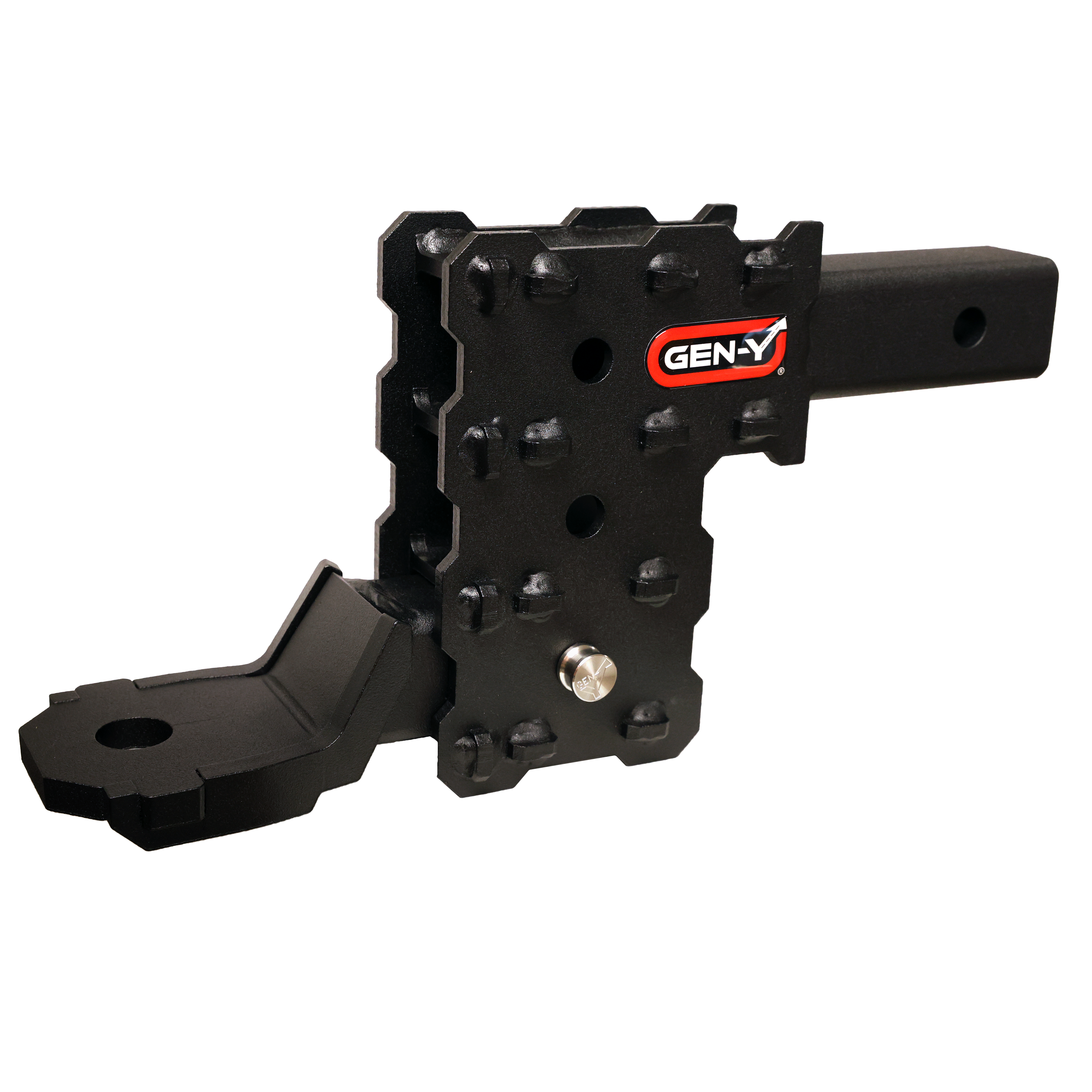 GEN-Y Hitch PHANTOM-X 2-Inch Solid Shank Drop Hitch for Medium-Duty Towing, 10,000 lb Capacity