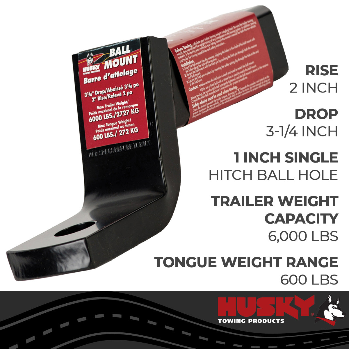 Husky Towing Class III Class IV Trailer Hitch