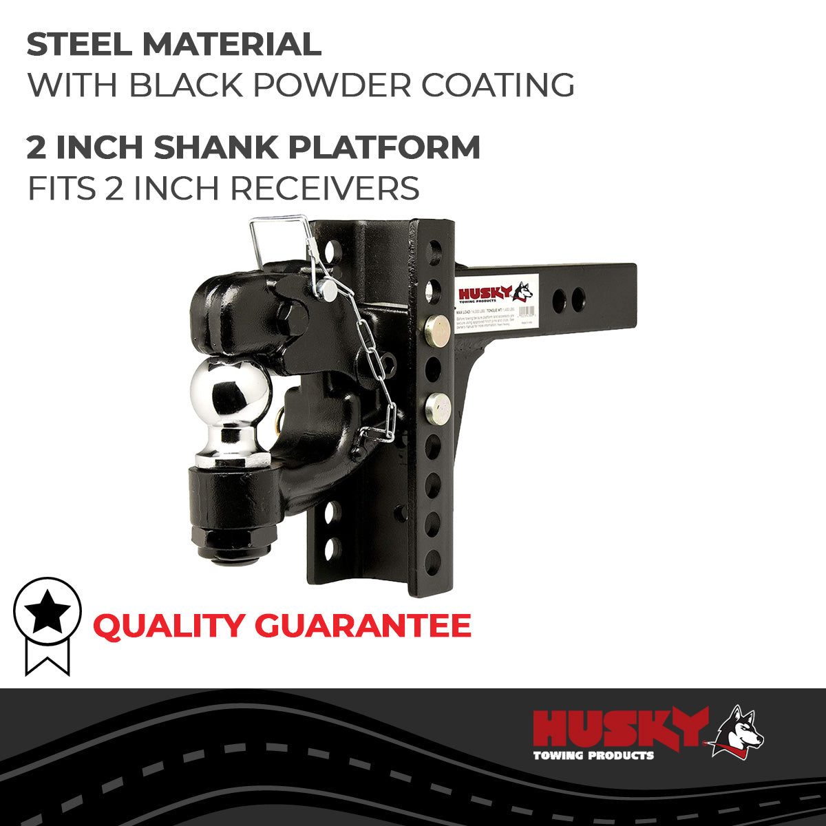 Husky Towing Ball Mount Square