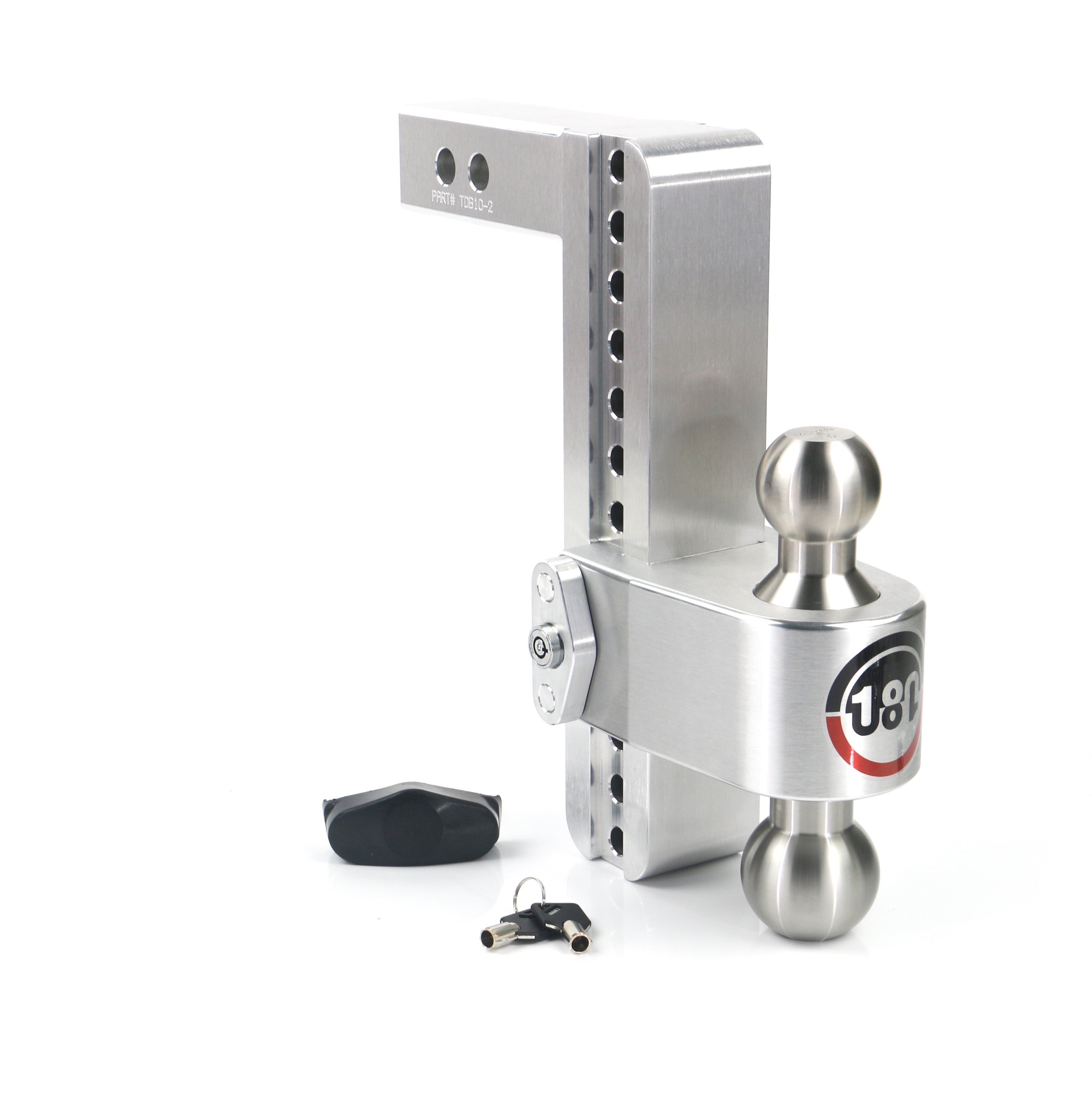 Weigh Safe 180 Hitch Stainless Steel 10-Inch Drop Hitch with 2-Inch Shank
