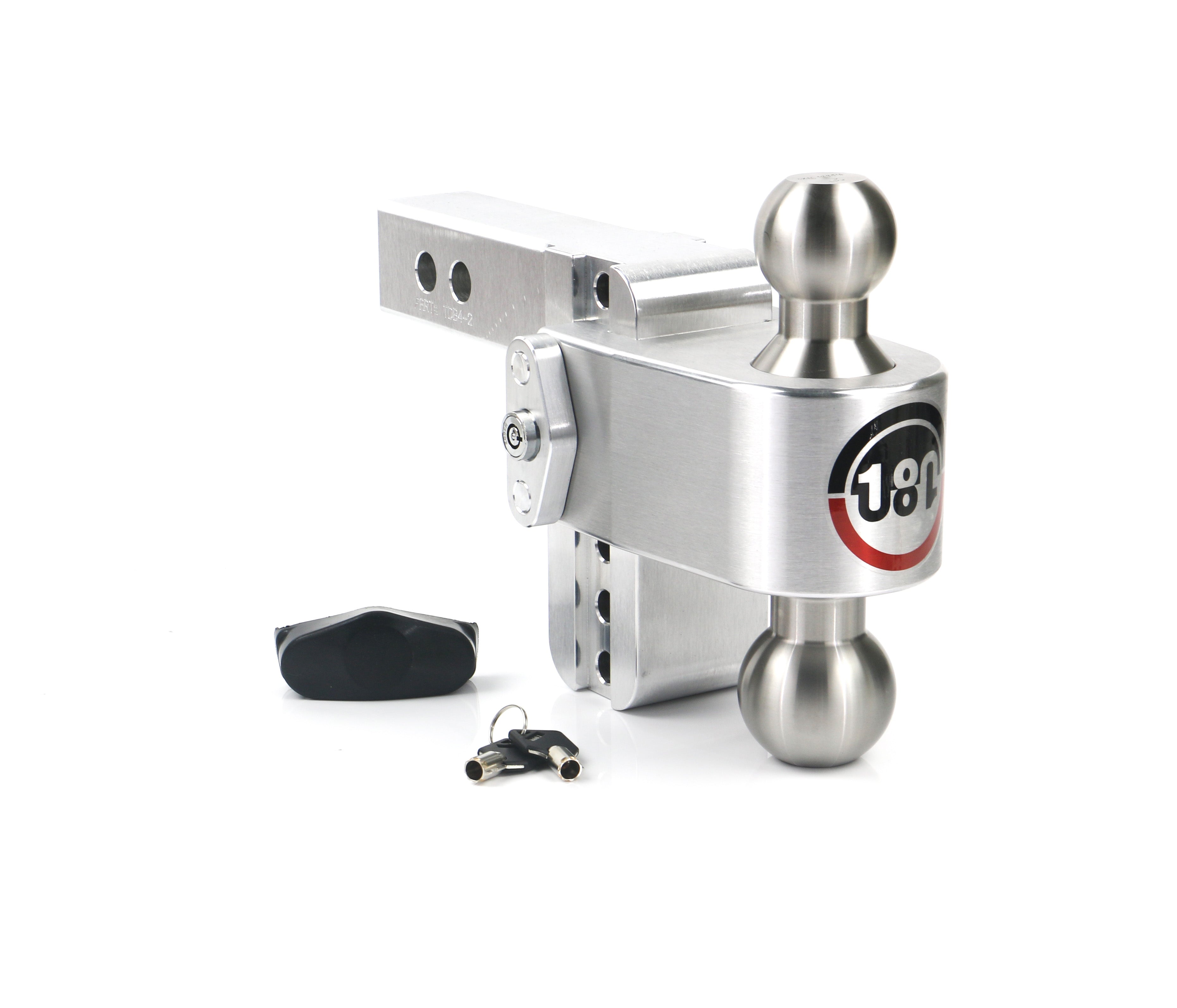 Weigh Safe 180 Hitch Stainless Steel Drop Hitch with 2-Inch Shank and Combo Ball for 2-Inch Receiver