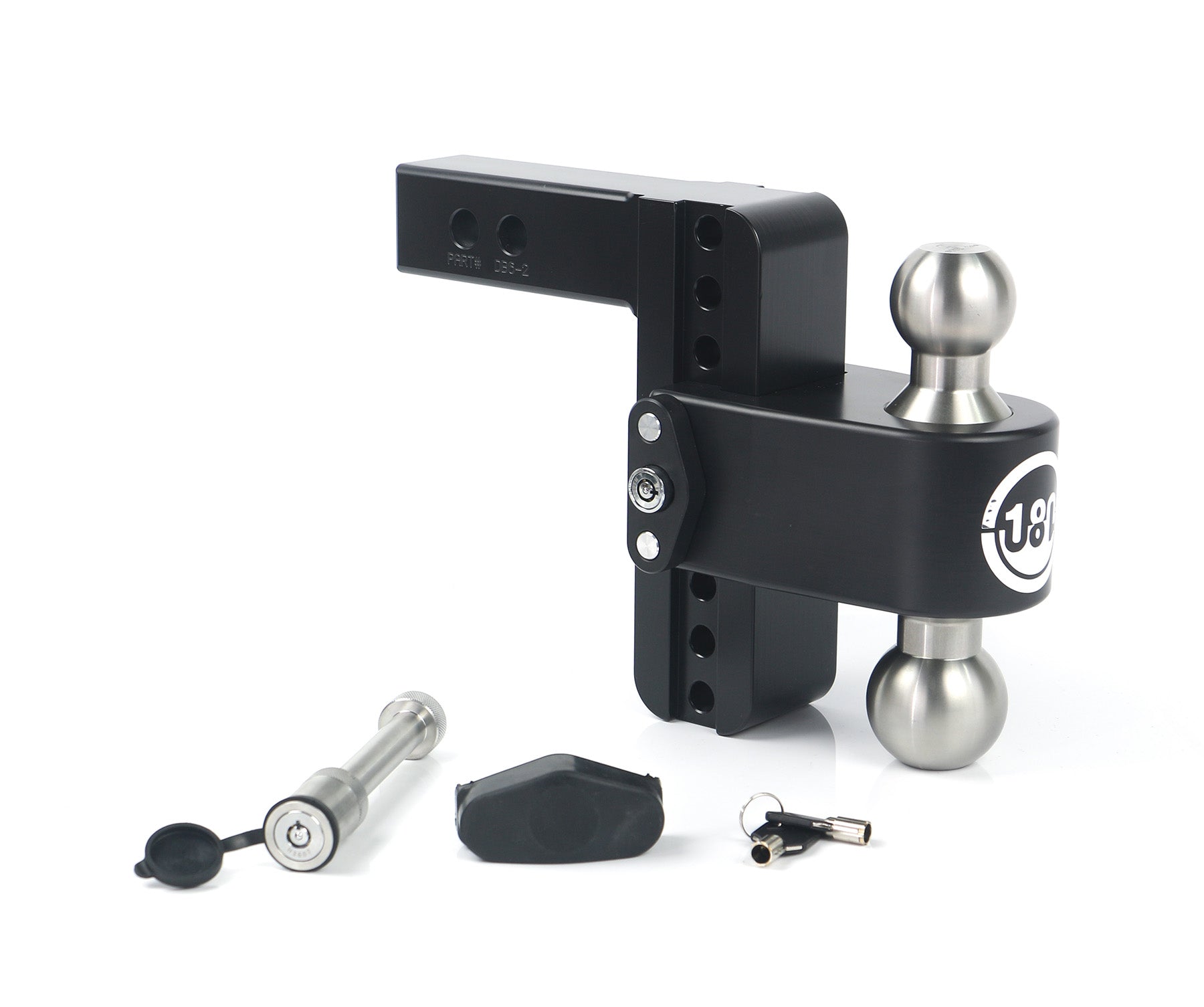 Weigh Safe 180 Hitch SS Cerakoted 6" Drop Hitch with 2" Shank and Keyed Alike WS05