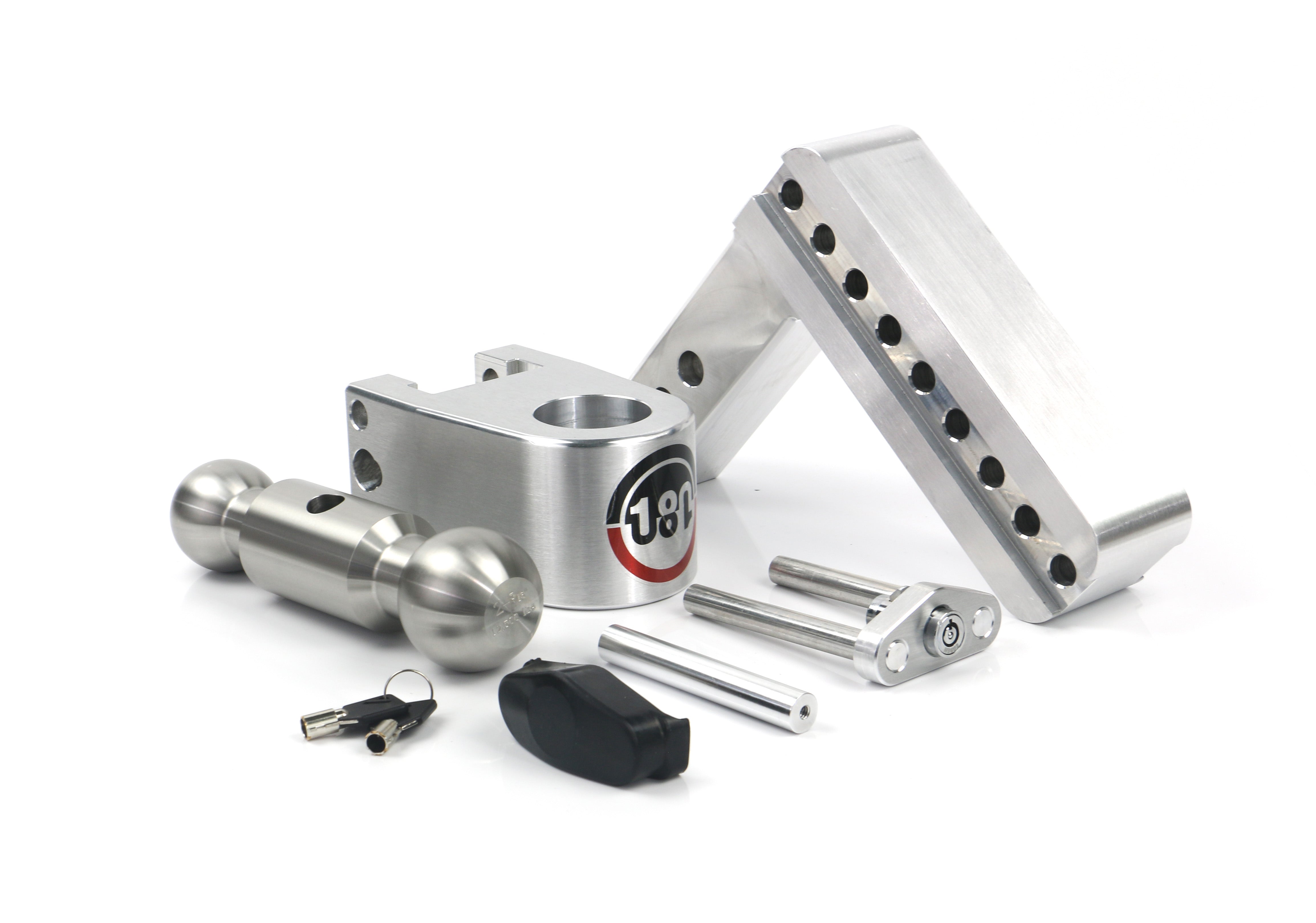 Weigh Safe 180 Hitch Stainless Steel Drop Hitch with 6-Inch Drop and 2-Inch Shank