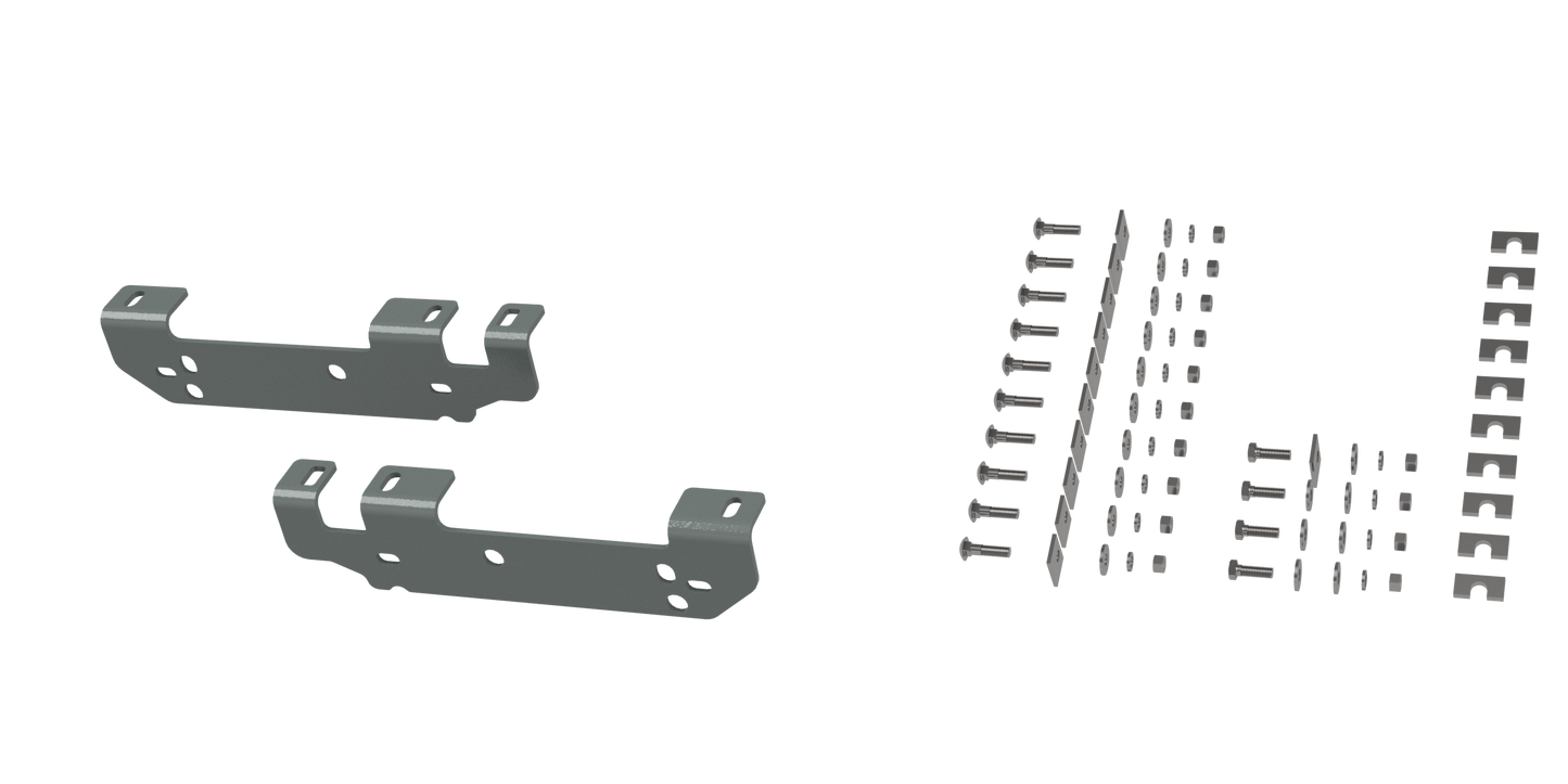 RVR2401 CUSTOM INSTALLATION KIT FOR UNIVERSAL MOUNTING RAILS FOR SOME FORD TRUCKS