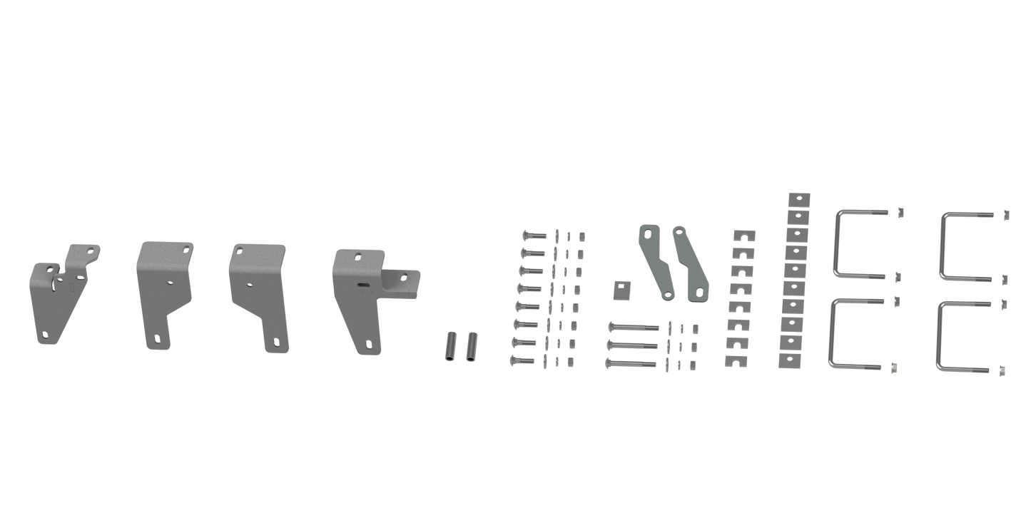 RVR2605 CUSTOM INSTALLATION KIT FOR UNIVERSAL MOUNTING RAILS FOR SOME RAM TRUCKS