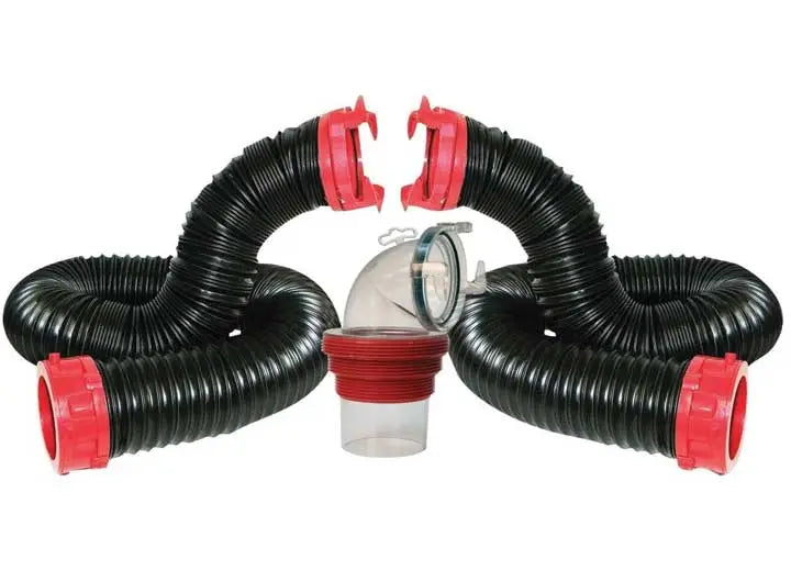 Dominator 20' Sewer Hose Kit for RVs - Heavy Duty with fittings D04-0275