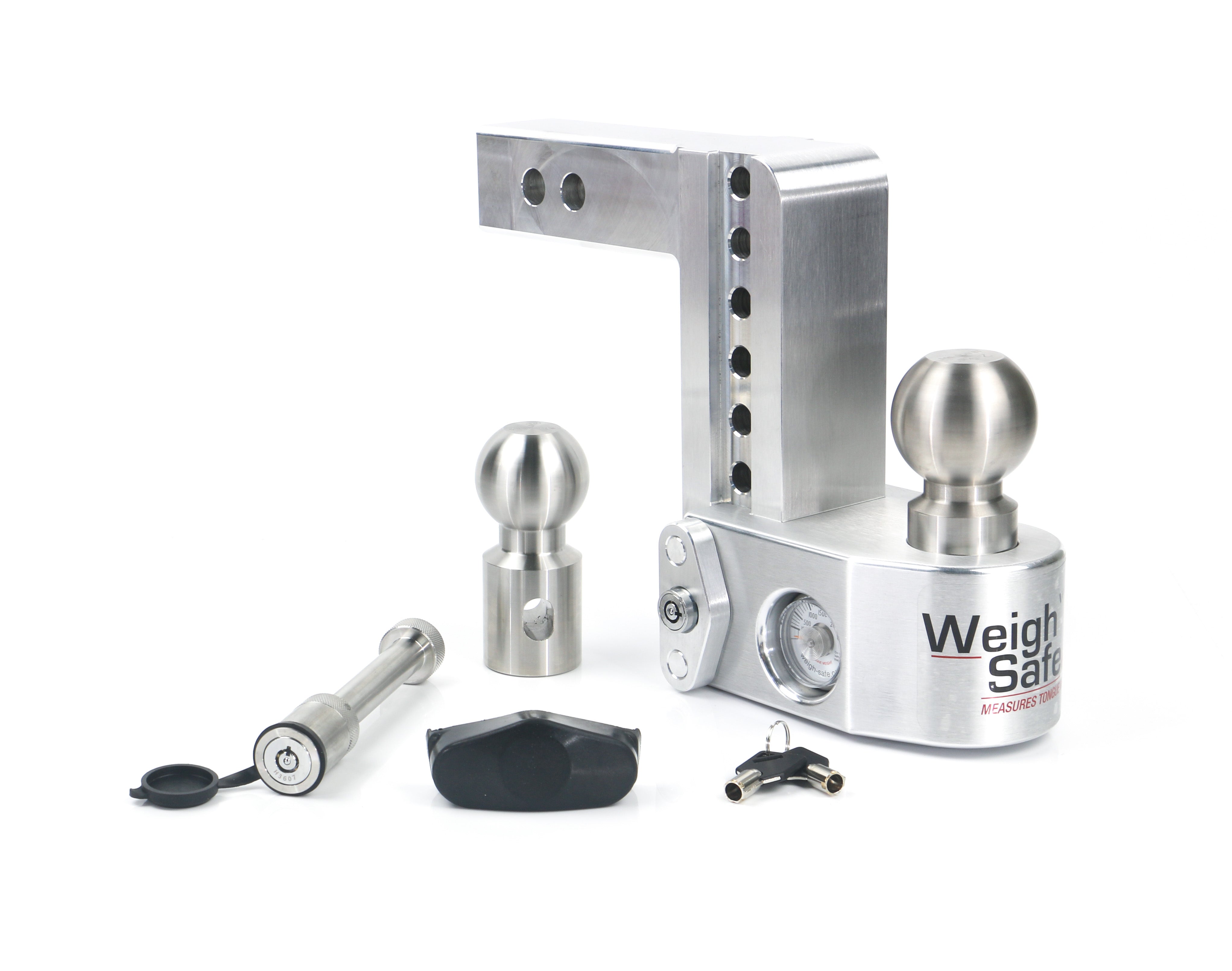 Weigh Safe 6-Inch Drop Hitch with 2-Inch Shank and Built-in Scale