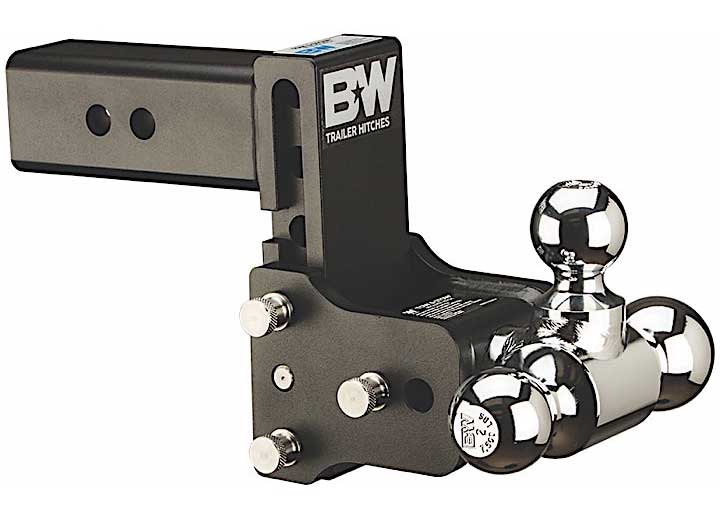 B & W Trailer Hitches Class V 2 1/2-Inch Receiver with 8-Inch Drop and 5-Inch Rise, Black Tow & Stow Model TS20048B - Imex RV And Auto Parts