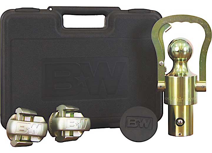 B & W Trailer Hitches OEM Ball & Safety Chain Loops with Gooseneck Hole Plug for GM, Ford, Nissan - Model GNXA2061 - Imex RV And Auto Parts