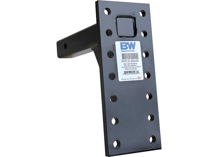 B & W Trailer Hitches PMHD14004 16K Pintle Mount with 14 - Hole, 6 Position, 13 - Inch Shank - Imex RV And Auto Parts