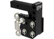 B & W Trailer Hitches Tow & Stow Dual Ball Pintle Hitch for 2.5-Inch Shank, 6.5-Inch Drop / 4-Inch Rise, 21,000 lb Gross Towing Weight - Imex RV And Auto Parts