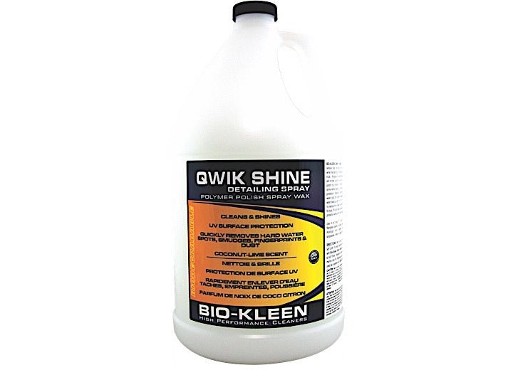 Bio - Kleen M00909 Qwik Shine 1 Gallon - Heavy - Duty Multi - Surface Cleaner - Imex RV And Auto Parts