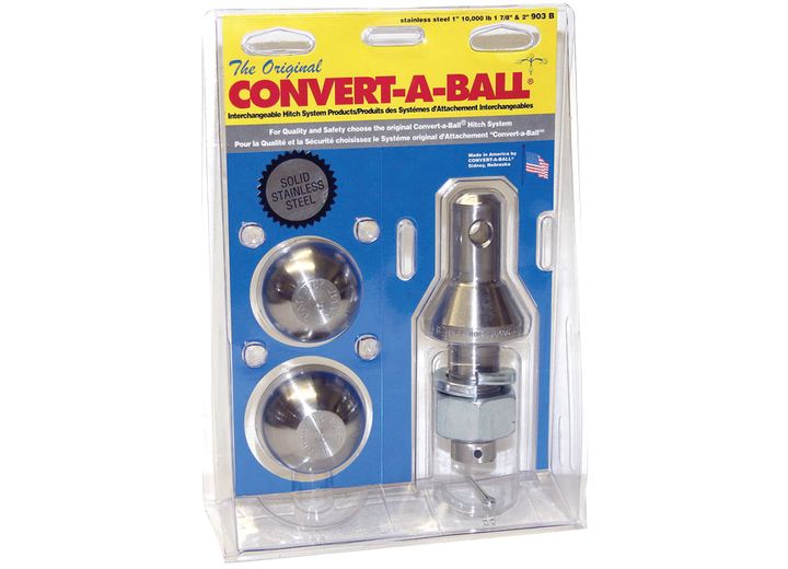 Convert-A-Ball 903B Stainless Steel Trailer Hitch Balls – 1-7/8 Inch & 2 Inch Sizes