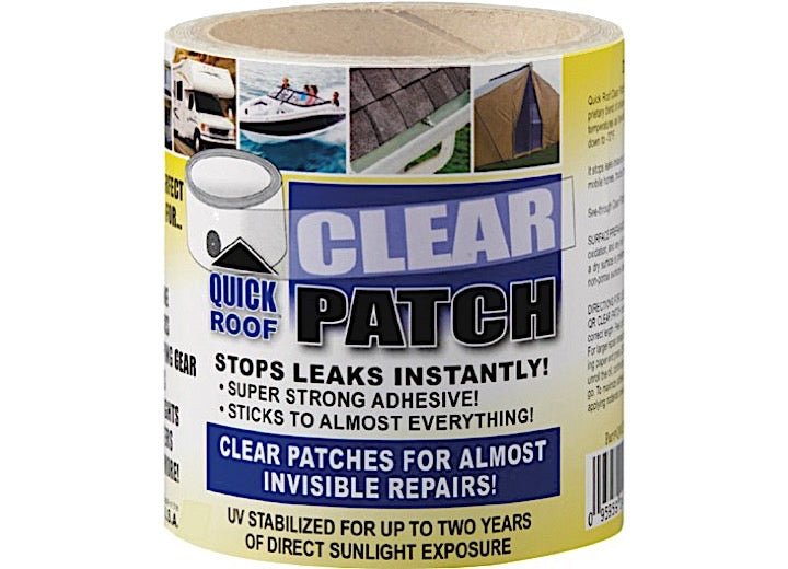 Cofair Products Inc QRCP420 4 - inch x 20 - foot Clear Patch for Nearly Invisible Repairs - Imex RV And Auto Parts