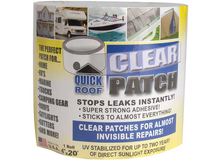 Cofair Products Inc QRCP420 4 - inch x 20 - foot Clear Patch for Nearly Invisible Repairs - Imex RV And Auto Parts