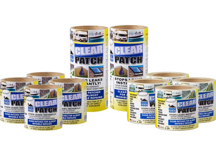 Cofair Products Inc Quick Roof Clear Patch Planogram - Easy Roof Repair Solution - Imex RV And Auto Parts
