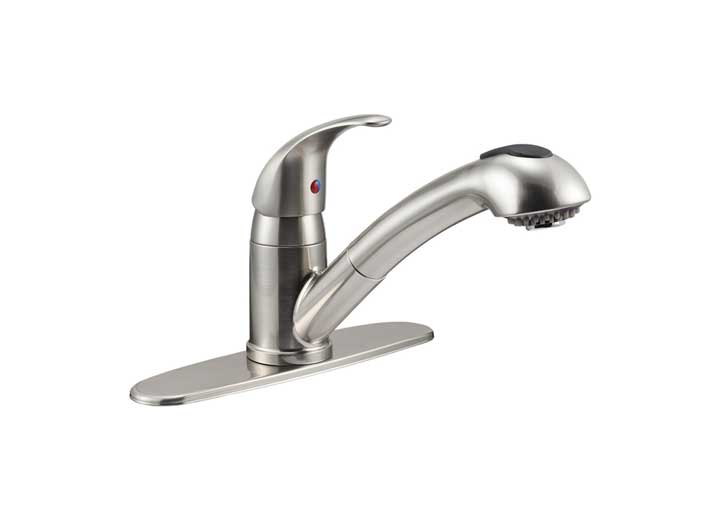 Dura Faucet DFTDF-NMK852-SN Designer Pullout RV Kitchen Faucet in Brushed Satin Nickel