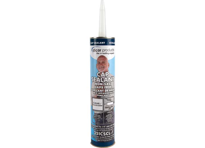 Dicor 351CSCL - 1 Clear Sealant in Tube for RV and Marine Applications - Imex RV And Auto Parts