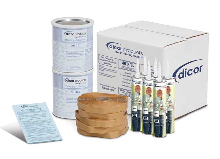 Dicor 401CK - D Installation and Component Kit for Dove EPDM and TPO Roofing - Imex RV And Auto Parts
