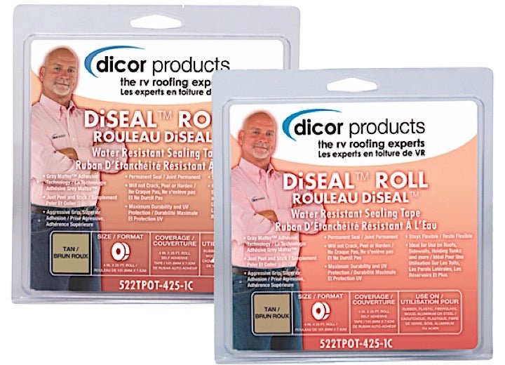 Dicor Diesel Sealing Tape 4 in x 25 ft White Roll - 522TPO - 425 - 1C - Imex RV And Auto Parts