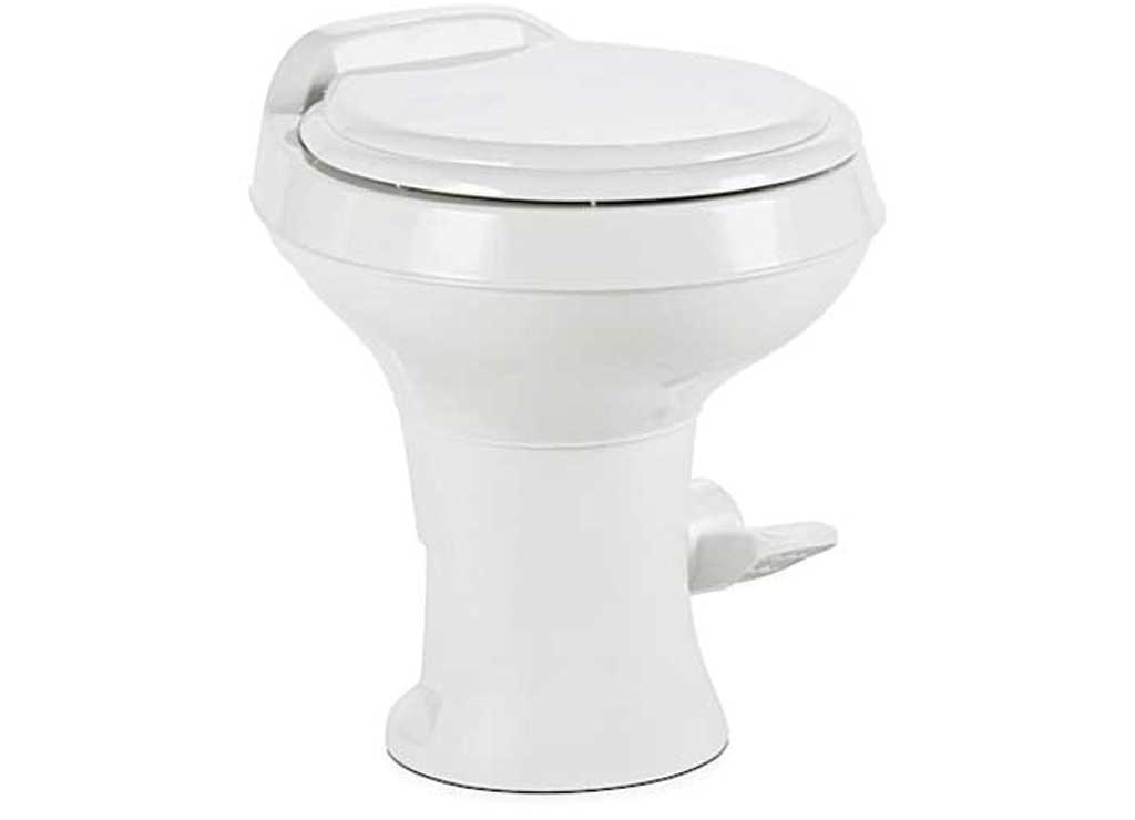 Dometic USA 9610008259 410 Complete RV Toilet with Ceramic Bowl, Standard Height in White - Imex RV And Auto Parts