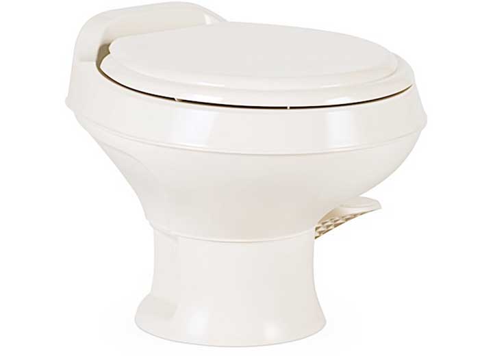Dometic USA 9610008279 401 Essential RV Toilet with Plastic Bowl - Short Bone - Imex RV And Auto Parts