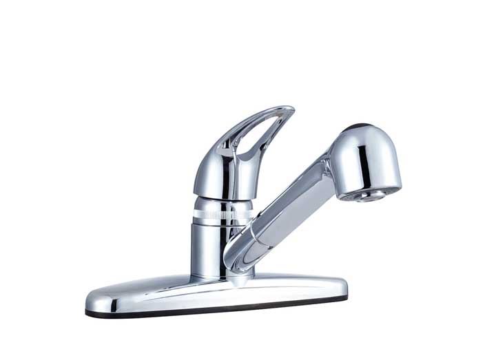 Dura Faucet DFPK100 - CP Nonmetallic Pullout RV Kitchen Faucet, Chrome Finish - Imex RV And Auto Parts