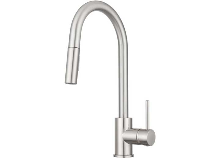 Dura Faucet DFTDF - MK530SLK - SN Streamline Pulldown RV Kitchen Faucet in Brushed Satin Nickel - Imex RV And Auto Parts